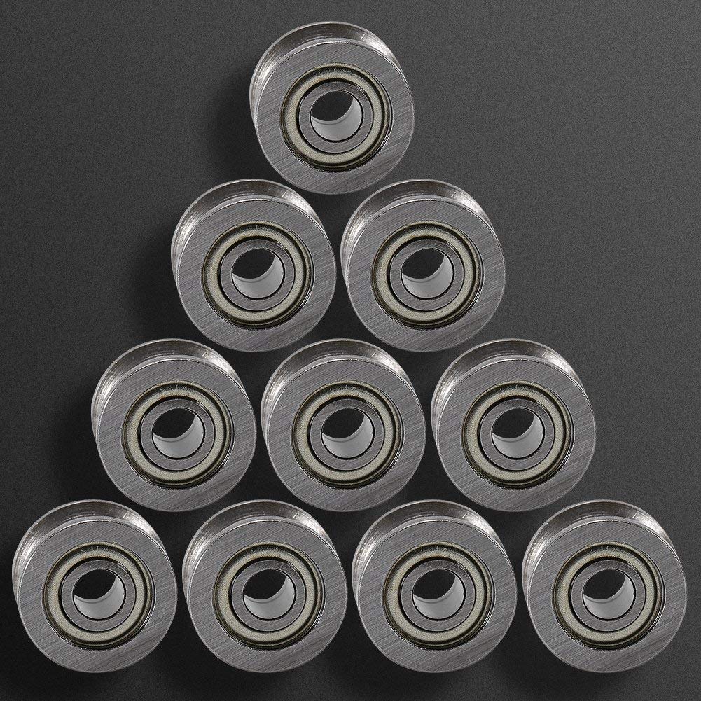 ATOPLEE Lot De 20 Roulements à Billes Étanchés En U U624ZZ - Guides En Métal Pour Câbles 4 X 13 X 7 Mm
