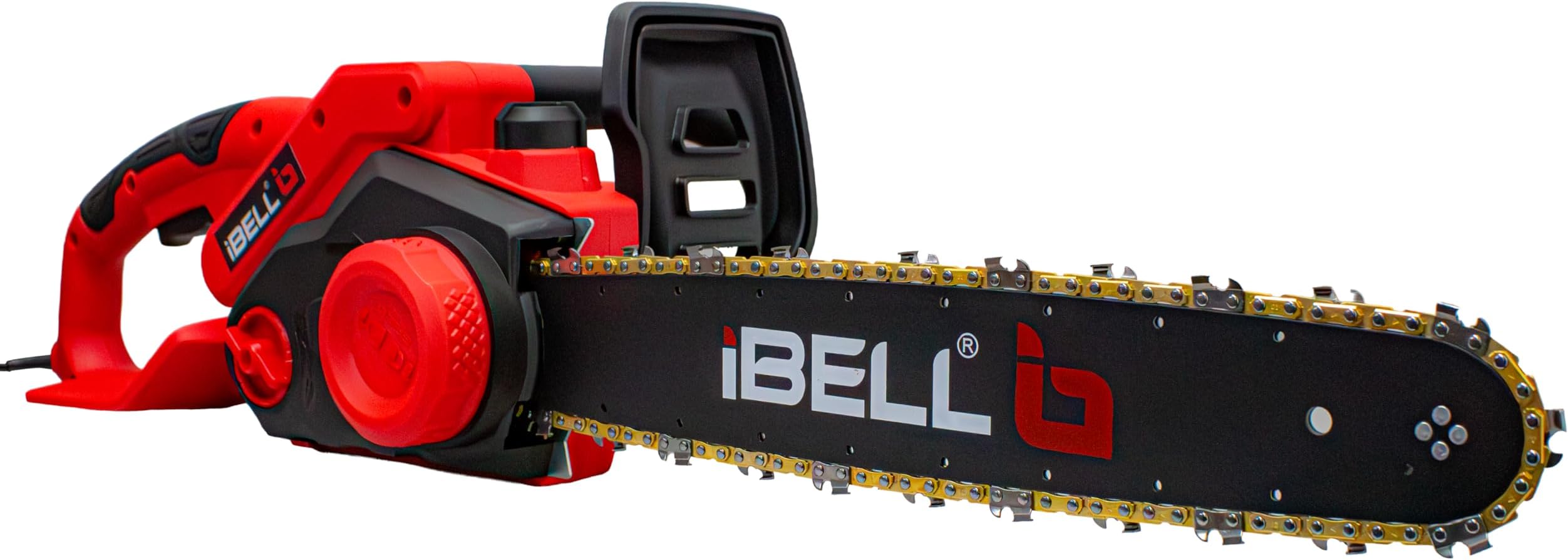 iBELL Electric Chain Saw EC16-18, 1800W Motor, 16" (405mm) Guide Bar, Copper Armature, 1200 RPM, Automatic Oiler, Low Vibration, for Wood Cutting & Pruning