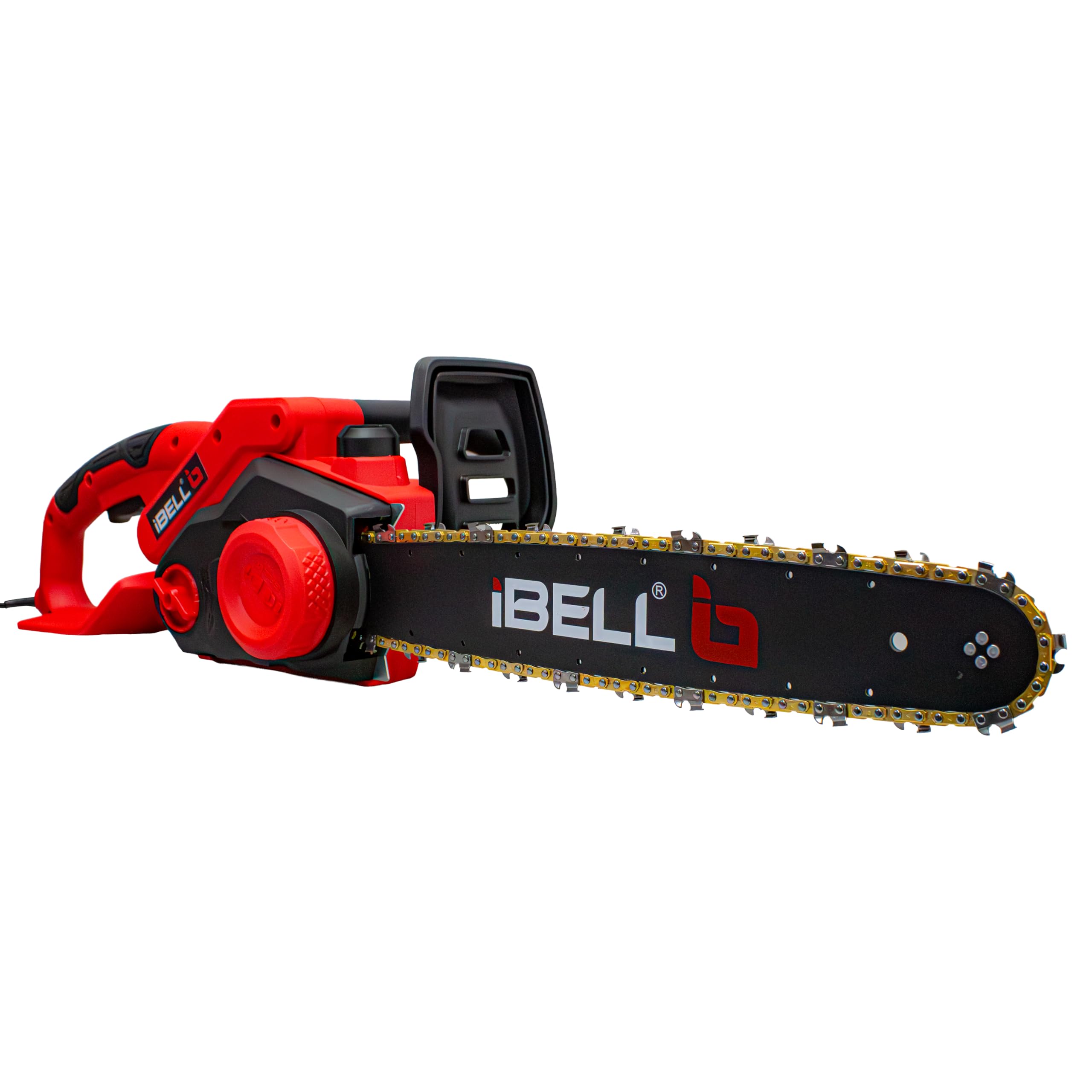 iBELL Electric Chain Saw EC16-18, 1800W Motor, 16" (405mm) Guide Bar, Copper Armature, 1200 RPM, Automatic Oiler, Low Vibration, for Wood Cutting & Pruning – 6 Months Warranty