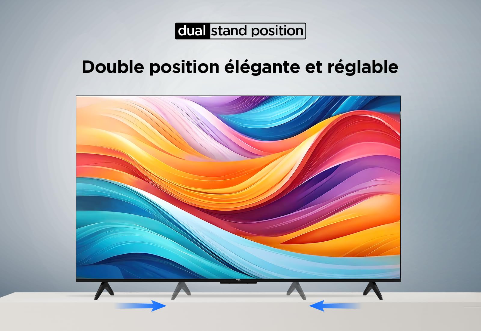 TCL 55T7B Téléviseur QLED Pro 55 pouces, 4K Ultra HD, HDR Pro, Smart TV Powered by Google TV (Dolby Vision & Atmos, Motion clarity, Hands-Free Voice Control, compatible avec Google assistant & Alexa).