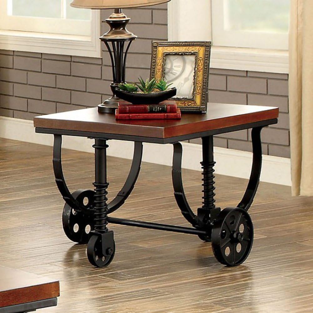 Furniture of America Reese Dark Oak End/Side/Nesting Tables