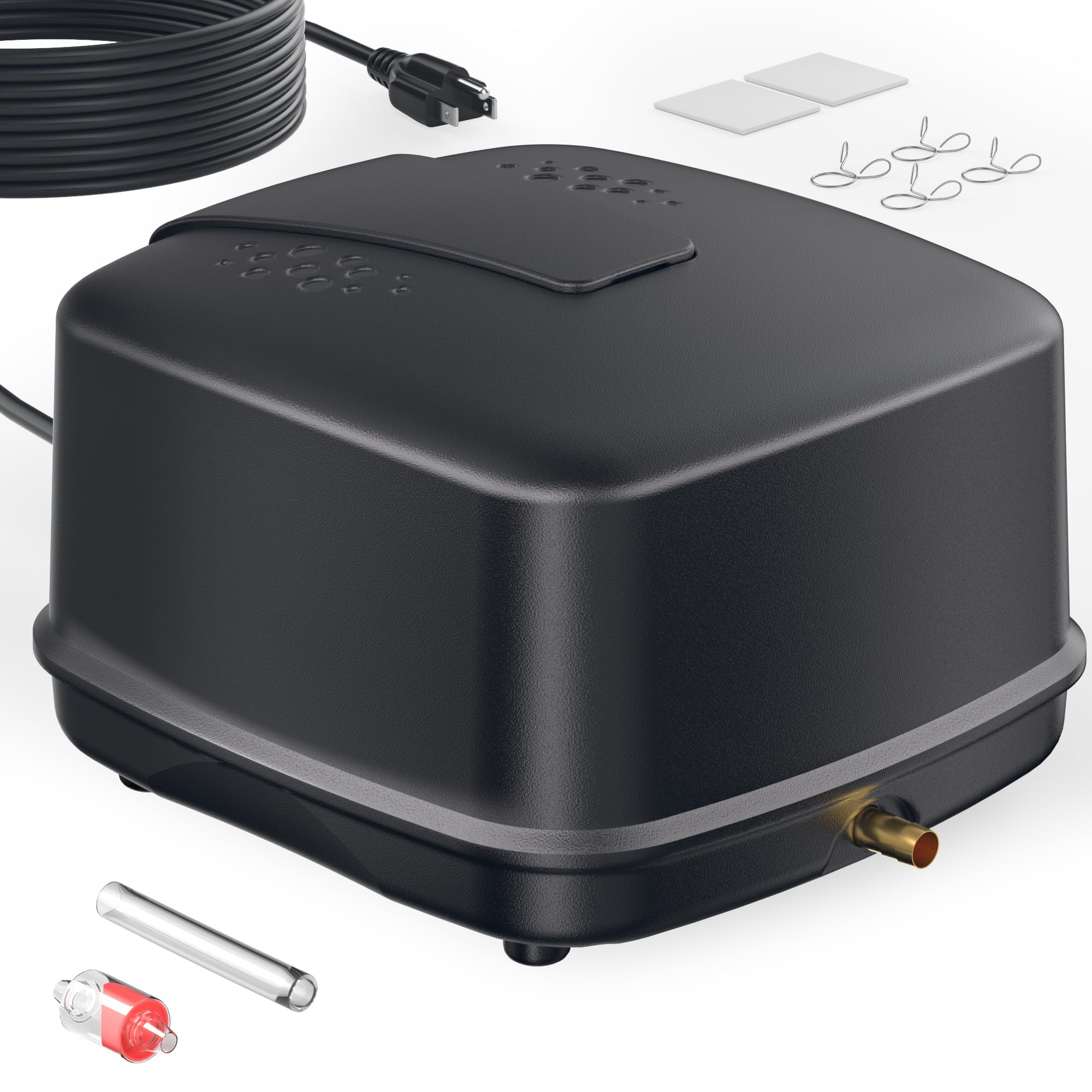 Photo 1 of POPOSOAP Pond Aerator, 640GPH High-Volume Pond Air Pump for 1000-3000 Gallon Ponds, Ultra-Quiet Septic Aerator IP65 Waterproof for Koi Pond, Water Garden, Fish Tank & Winter Ice Prevention P840