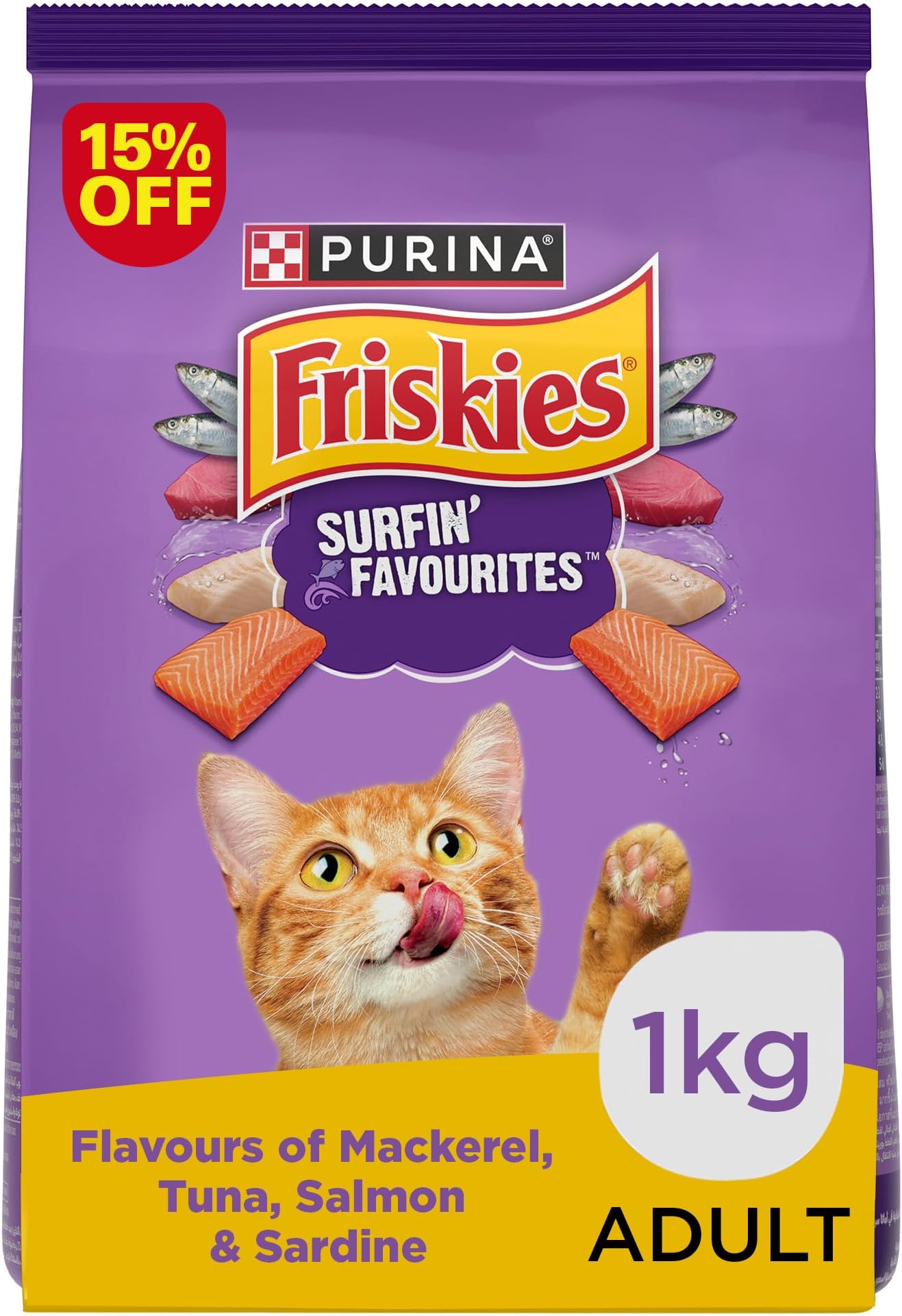 Purina Friskies Surfin' Favourites Cat Food Special Price (1kg)