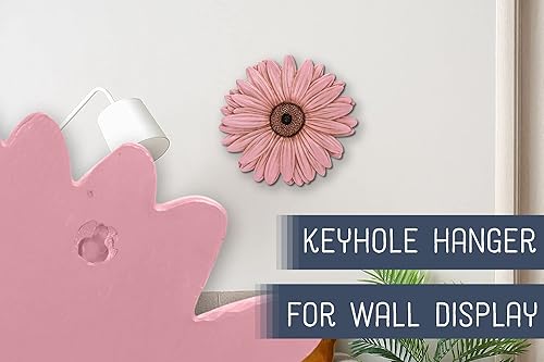 Miniatura 7 de NAT & Jules Gerbera - Piedra decorativa de resina fundida en resina fundida de 12 pulgadas en forma de margarita, patio, escultura de pasarela, arte