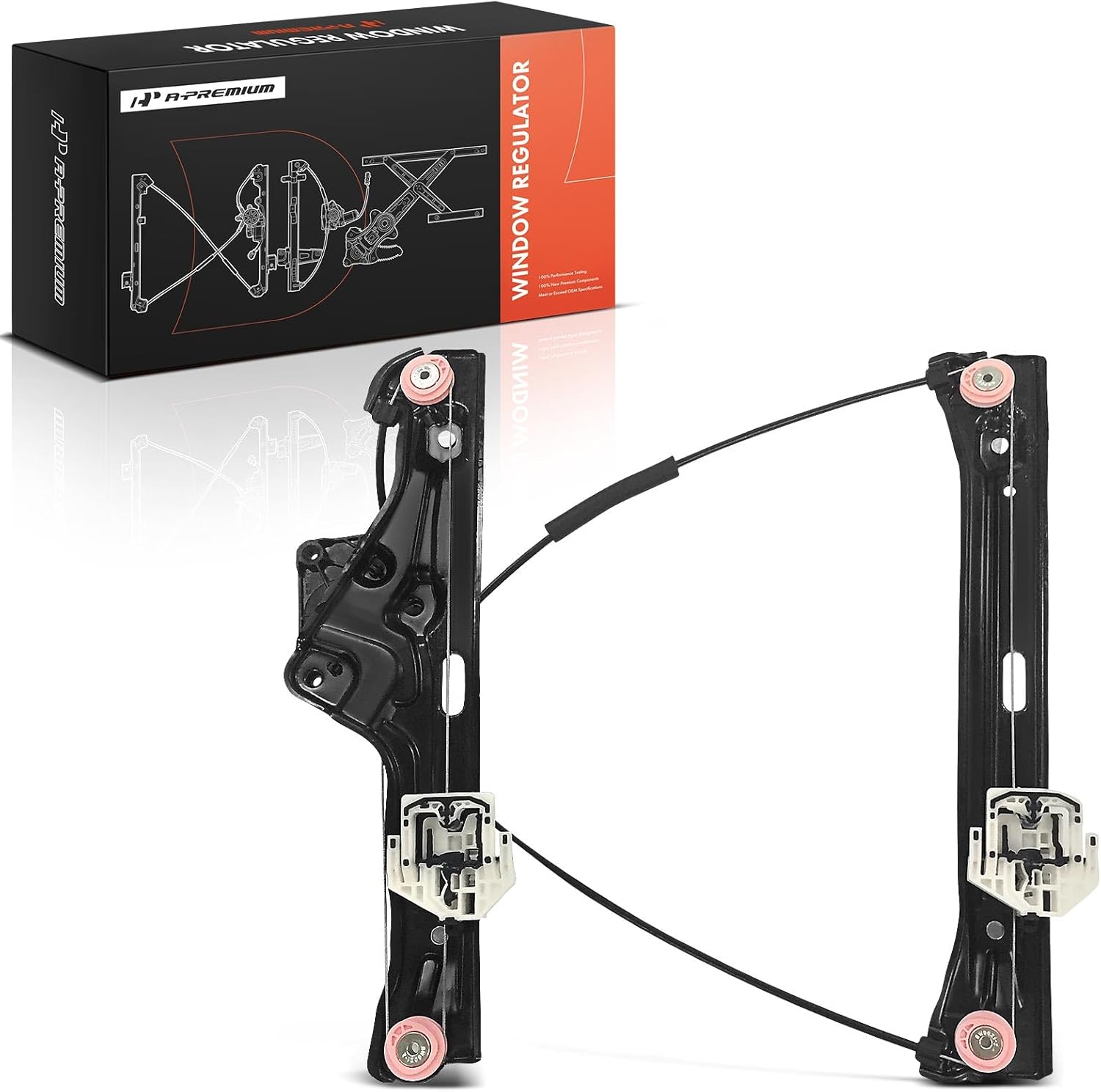 A-Premium Front Left Driver Side Electric Power Window Regulator Without Motor Compatible with Mini F55 Series Cooper 2015-2023