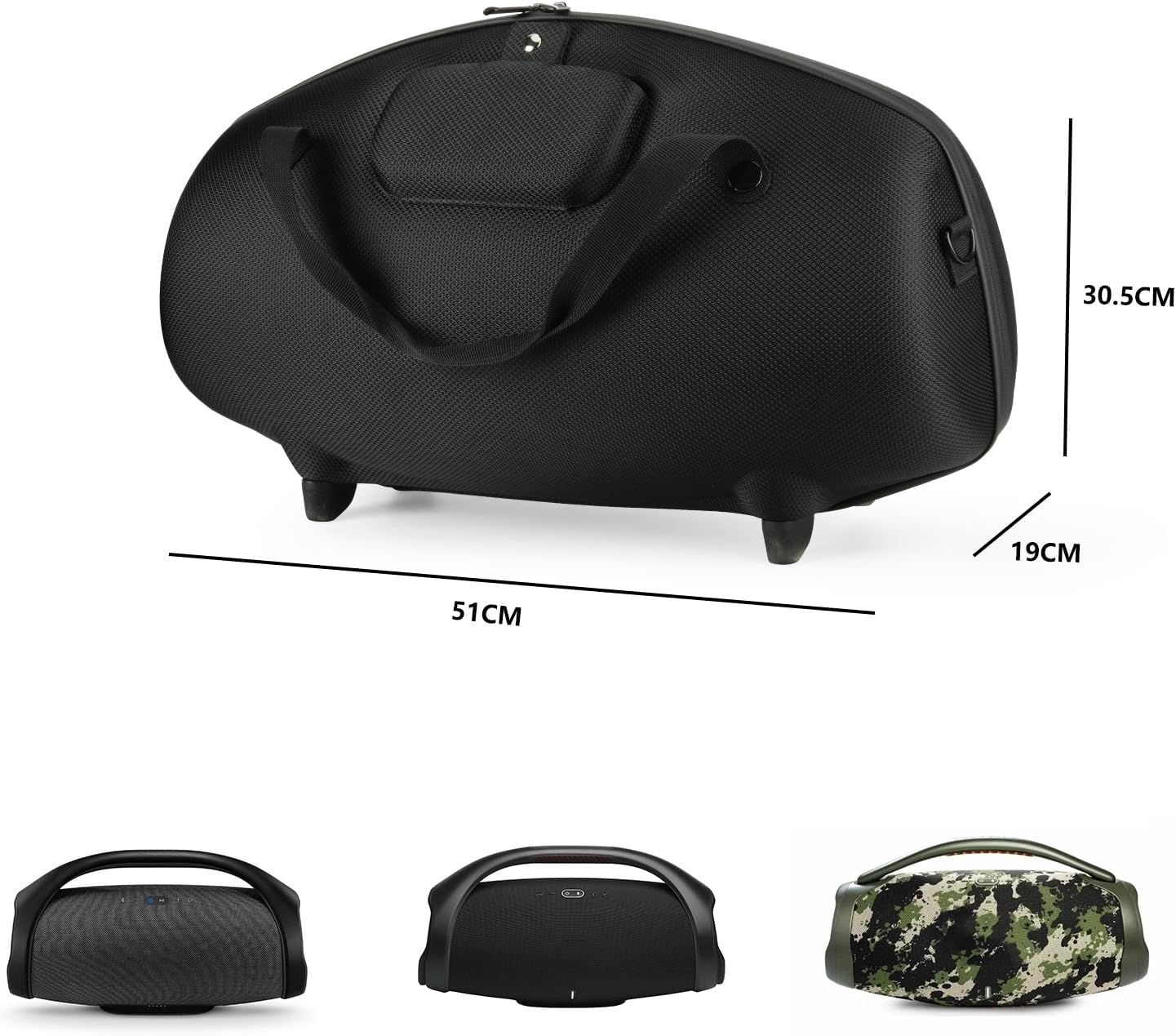 Carrying Case For JBL Boombox 1/2/3 Speaker, Travel Storage Bag Portable Speaker Carrying Storage Holder with Shoulder Strap For JBL Boombox123
