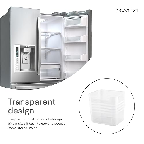 Miniatura 3 de Contenedores organizadores de refrigerador, organizadores y almacenamiento de refrigerador, contenedores de plástico para alimentos y bebidas,