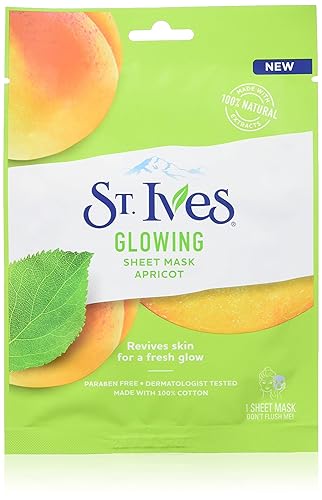 St. Ives Glow Apricot - Mascarilla para el cuidado de la piel, 6 unidades