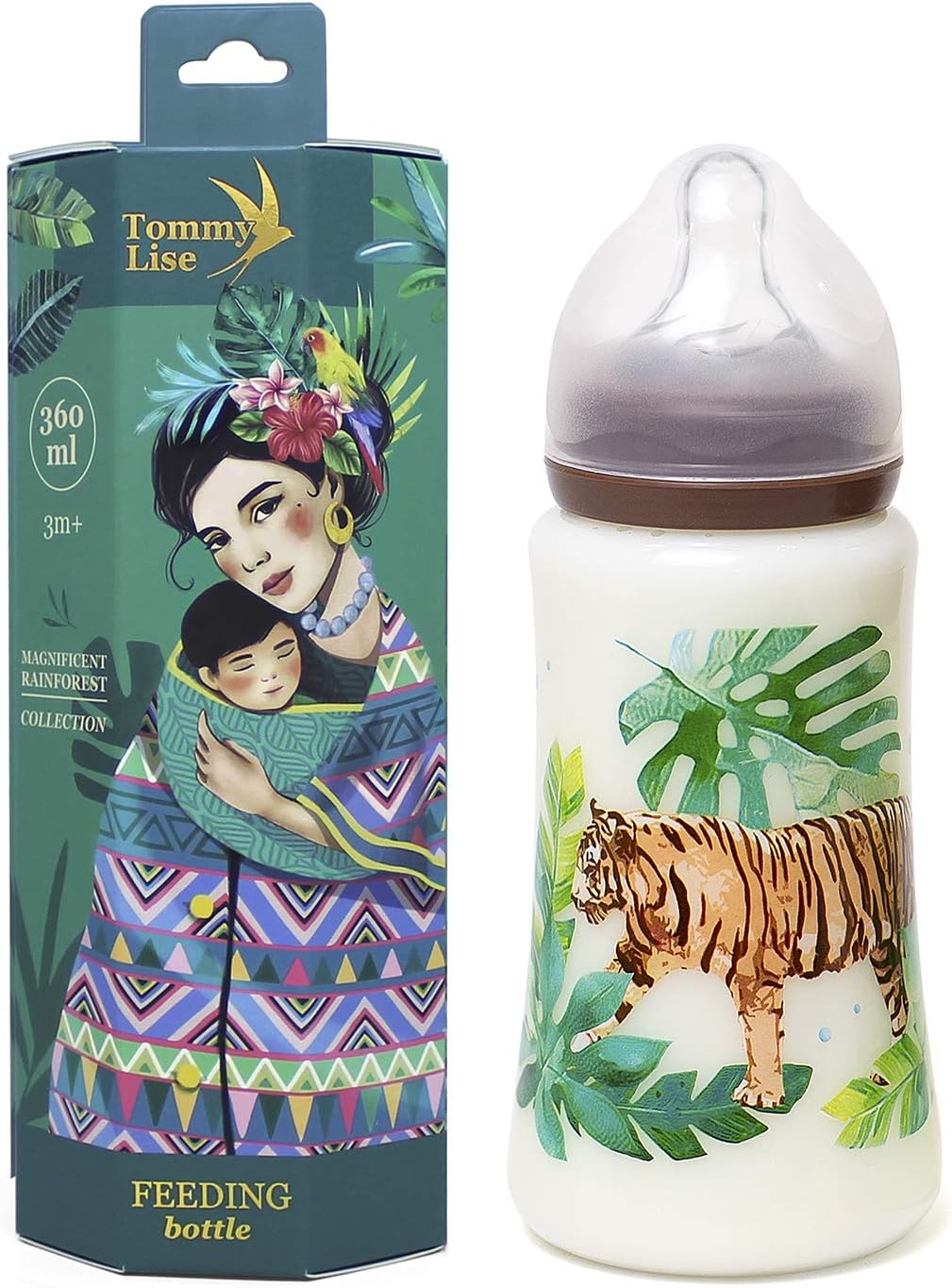 Tommy LiseWide Neck Baby Feeding Bottle Sutable For 3 -6 Months - Midday Walk (360 ml)