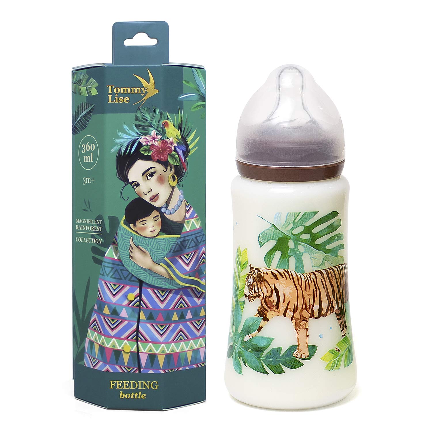 Tommy LiseWide Neck Baby Feeding Bottle Sutable For 3 -6 Months - Midday Walk (360 ml)