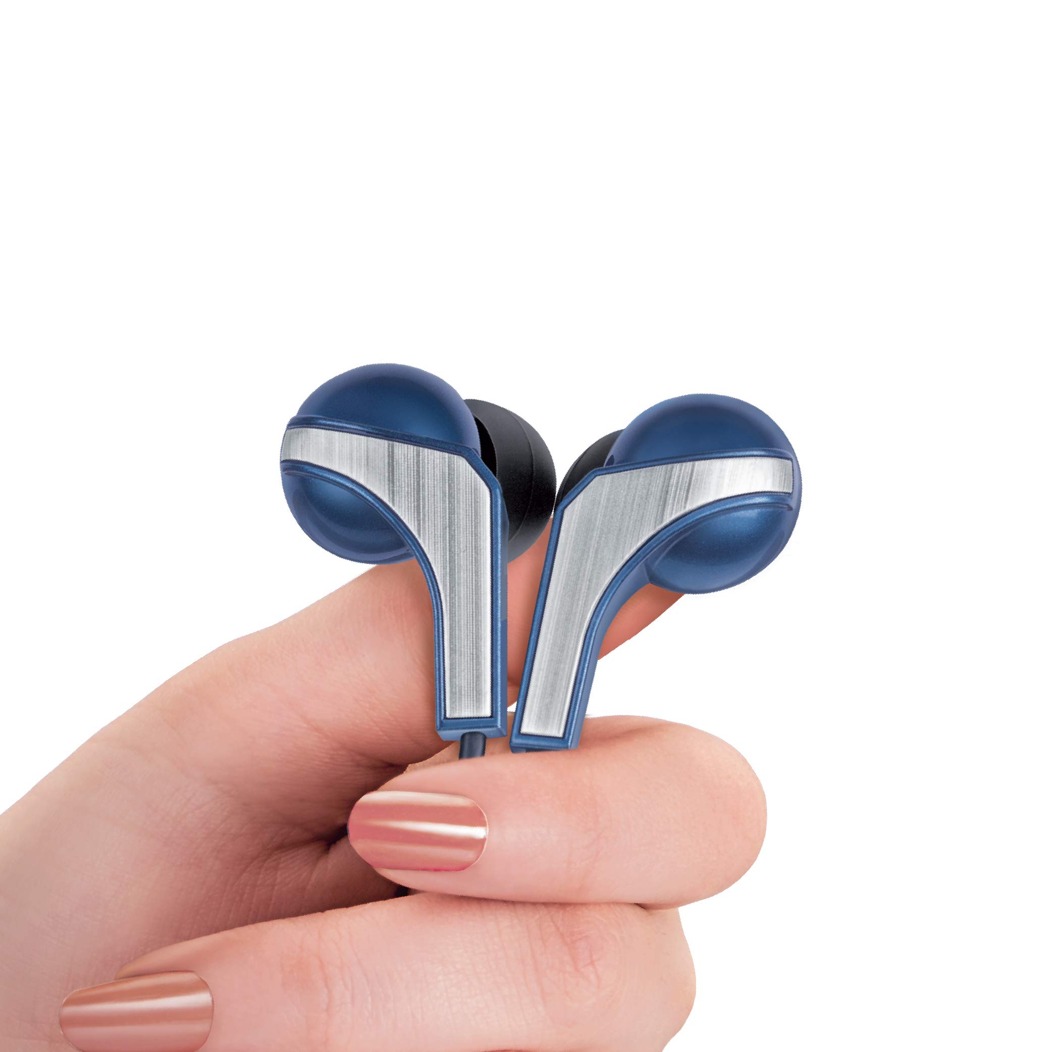 FINGERS SoundBoomerang Wired in Ear Earphone with Mic (Imperial Blue a