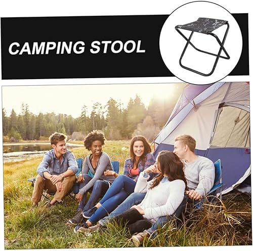 Miniatura 7 de Taburete plegable retráctil portátil de gran capacidad para acampar, pesca, senderismo, jardín, actividades al aire libre, asientos ligeros