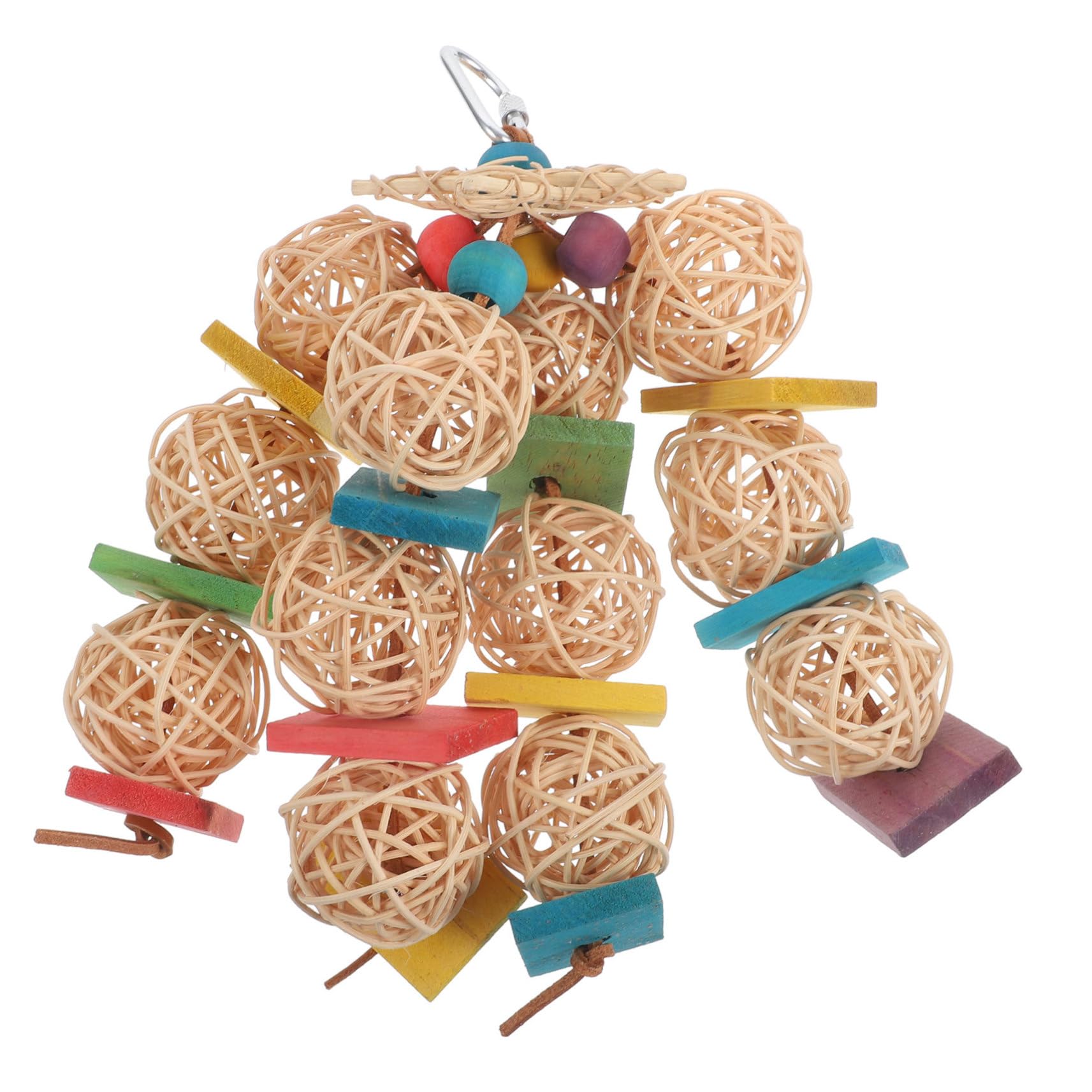 BESPORTBLE Large Hanging Bird Chewing for Parrots Durable Shredding with Design Promotes Physical Activity Emotional for Macaws African Greys