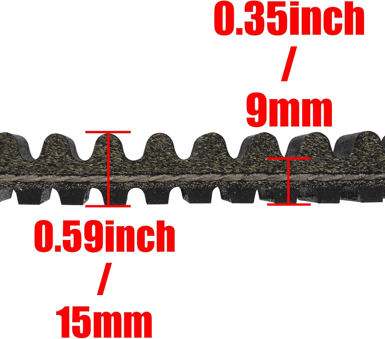 Drive Belt Compatible with Yamaha Grizzly Kodiak Rhino Viking Arctic Cat Wildcat 1000 YFM550 YFM600F YFM660 YFM700 YXR66F YXR660 YXC700 Kawasaki Teryx 800 Kymco UXV 700i Wolverine R-SPEC YXE70