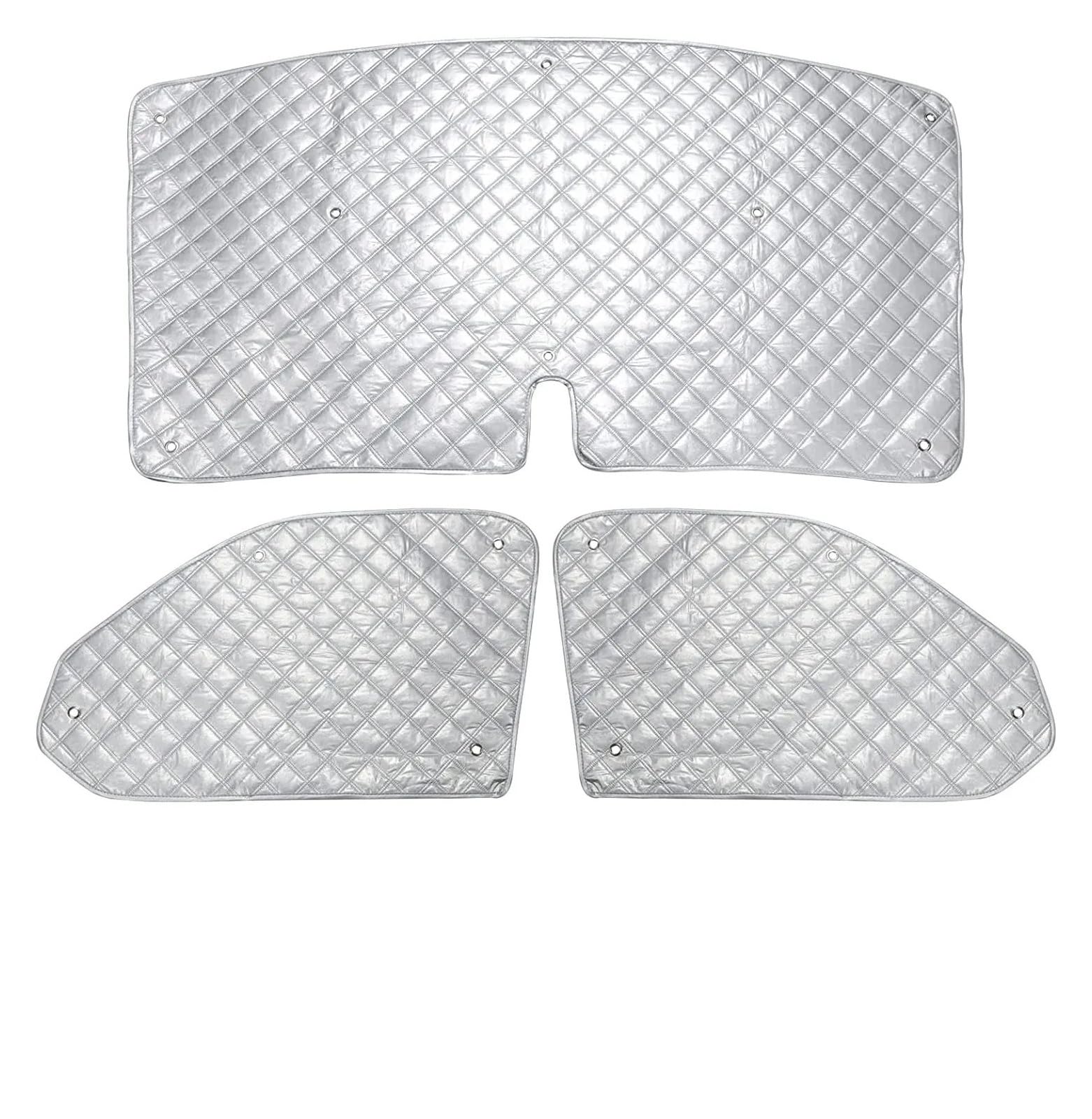 3pcs Car Sunshade Windscreen Protection Cover Internal Thermal Blind Window Cover Set Cover Auto Front Windscreen Cover