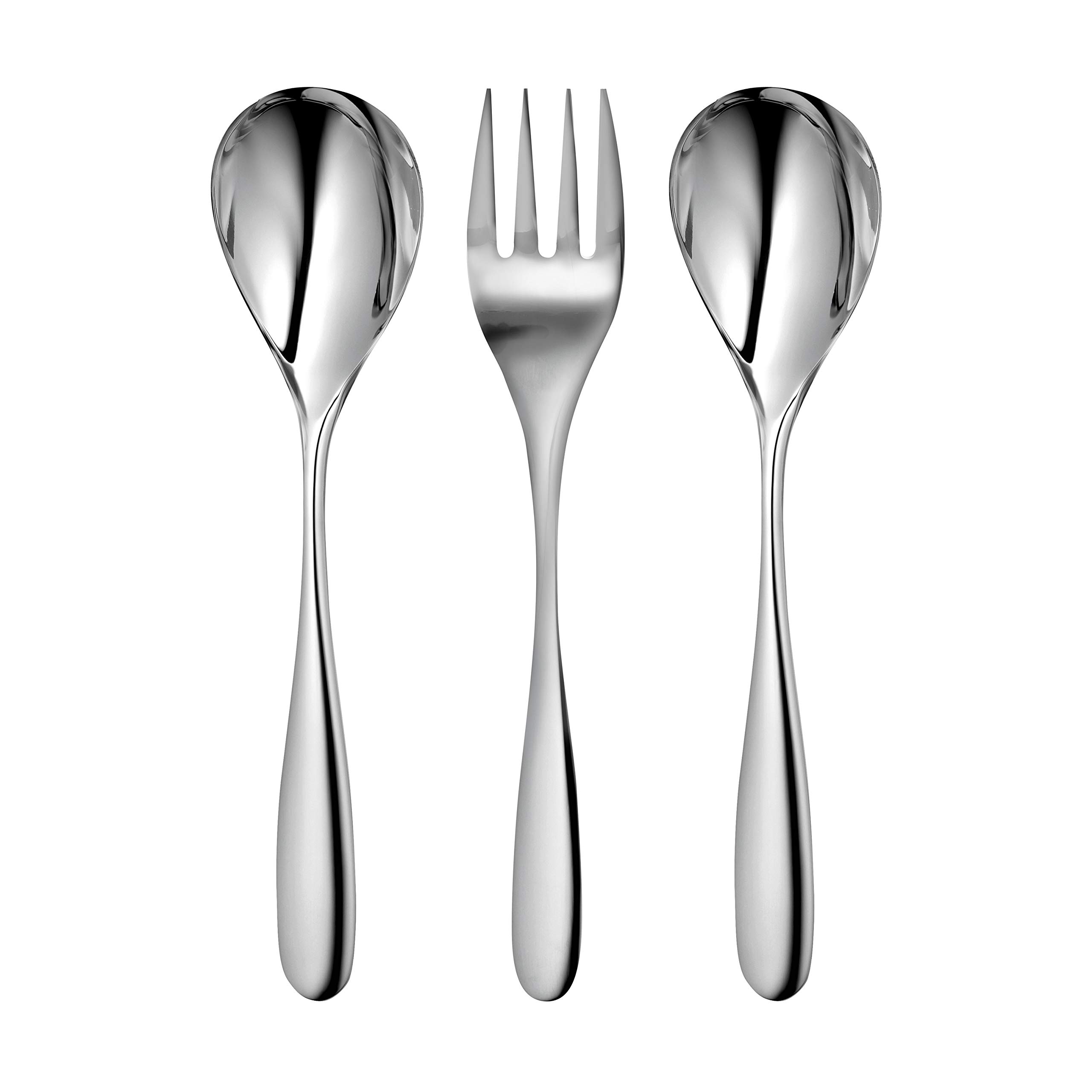 Stanton Bright Serving Set, 3 Piece. Made of Stainless Steel.