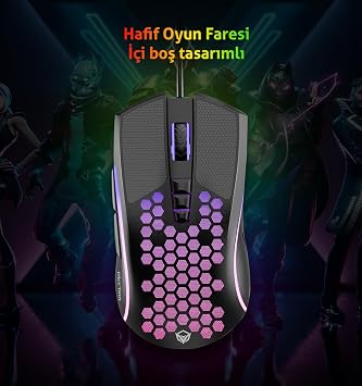 Meetion | CO015 | Siyah | 4'ü 1 Arada Oyun Seti | Klavye + Mouse + Mouse Pad + Adaptör
