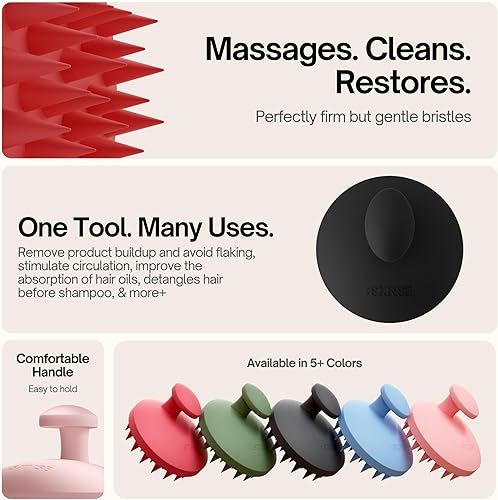 Miniatura 5 de Sxnse Revive - Exfoliante de silicona para el cuero cabelludo, masajeador de cabello y cuero cabelludo para la caspa, acumulación y crecimiento del