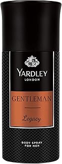 Yardley Gentleman Legacy Perfumed Gift Set - Eau De Parfum 100ml + Body Spray 150ml | Charismatic Masculine Fragrance With Oriental Woody Notes | For Men