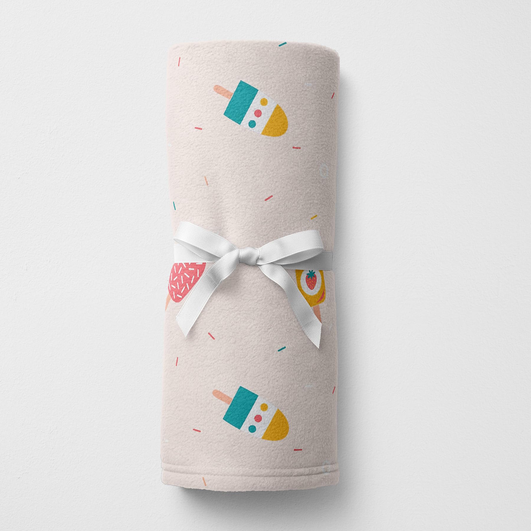 Soft Baby Blanket - Ice Cream Print -4