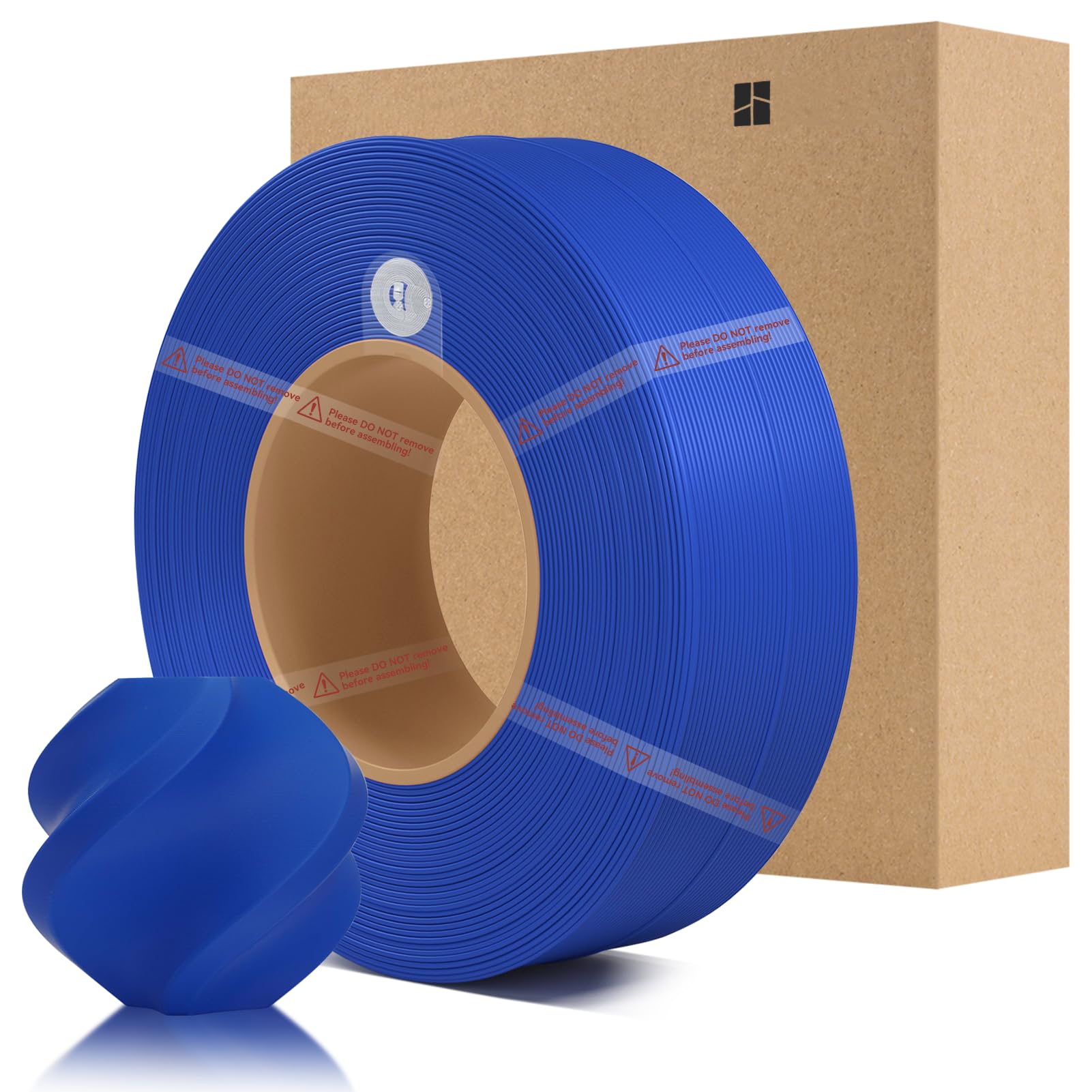 Bamboo PLA Basic Refill Filament 1.75mm 1 KG (2.2lbs) with RFID for Bambu Lab A1/X1/P1 Series 3D Printers,Easy to Print, 3D Printing Filament,No Spool, +/- 0.03mm (Blue 10601)-image-47
