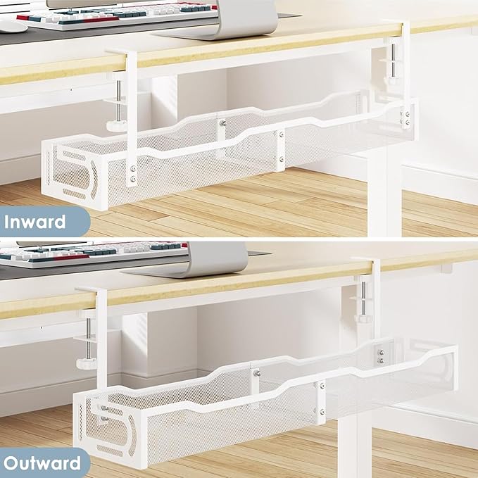 Organizador de cables para escritorio de 25 pulgadas miniatura 7