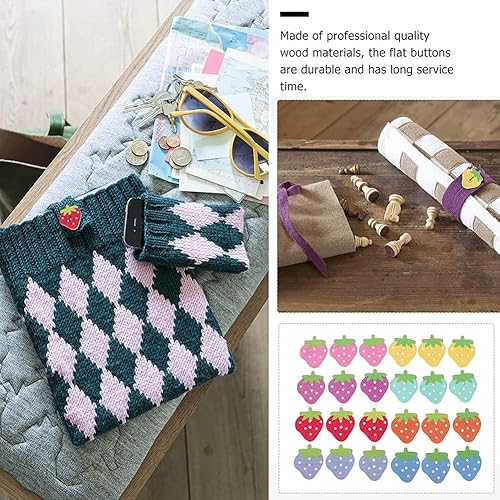 Miniatura 10 de AKOAK 50 botones de madera de 2 agujeros, botones de gato, para álbumes de recortes a mano, costura, decoración de disfraces, manualidades (A-01,