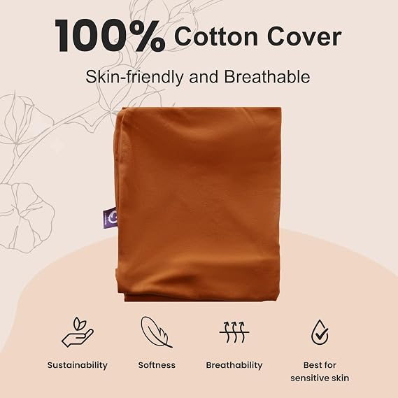 Organic Infant Lounger, Baby Nest for Baby Girls & Boys, Newborn Essentials for Baby 0-12 Months, 100% Cotton (Golden Brown)