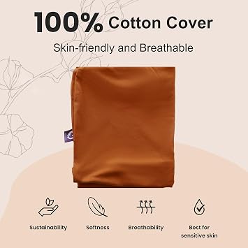 Organic Infant Lounger, Baby Nest for Baby Girls & Boys, Newborn Essentials for Baby 0-12 Months, 100% Cotton (Golden Brown)