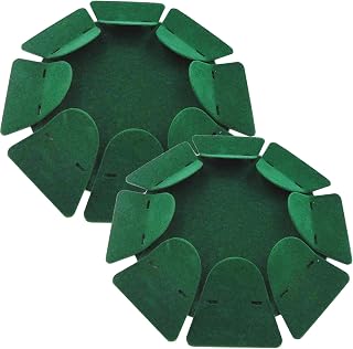 Golf Putting Cup and Flag Putt Training Hole All-Direction Surface Regulation Practice Cups for Men Women Kids Indoor Outdoor Home Office Backyard Golfing (2 Pcs Green Metal Putting Cup)