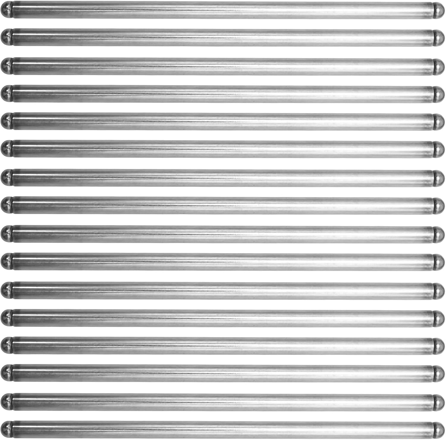 16Pcs 5/16" 7.800" Length Hardened Steel Pushrods, Replacement for Chevy SBC 327 350 383 400