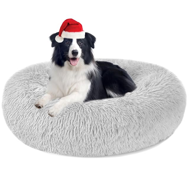 Nepfaivy Cama para Perros Medianos Antiestrés