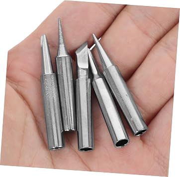 GLEAVI 5pcs Soldering Iron Tips Welding Tips for Precise Soldering Tasks Optimal Heat Conductivity Easy Installation