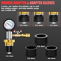 Vista 6 de JIFETOR Kit de Herramientas de Recarga de Refrigerante del Sistema de Enfriamiento Universal Tipo Vacío, Rojo