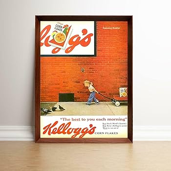 Amazon.co.jp: ケロッグ 1960年代 アメリカ ビンテージ雑誌 広告