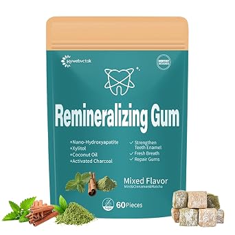 Nano Hydroxyapatite Remineralizing Gum with Xylitol & Mastic Gum,60 Pieces
