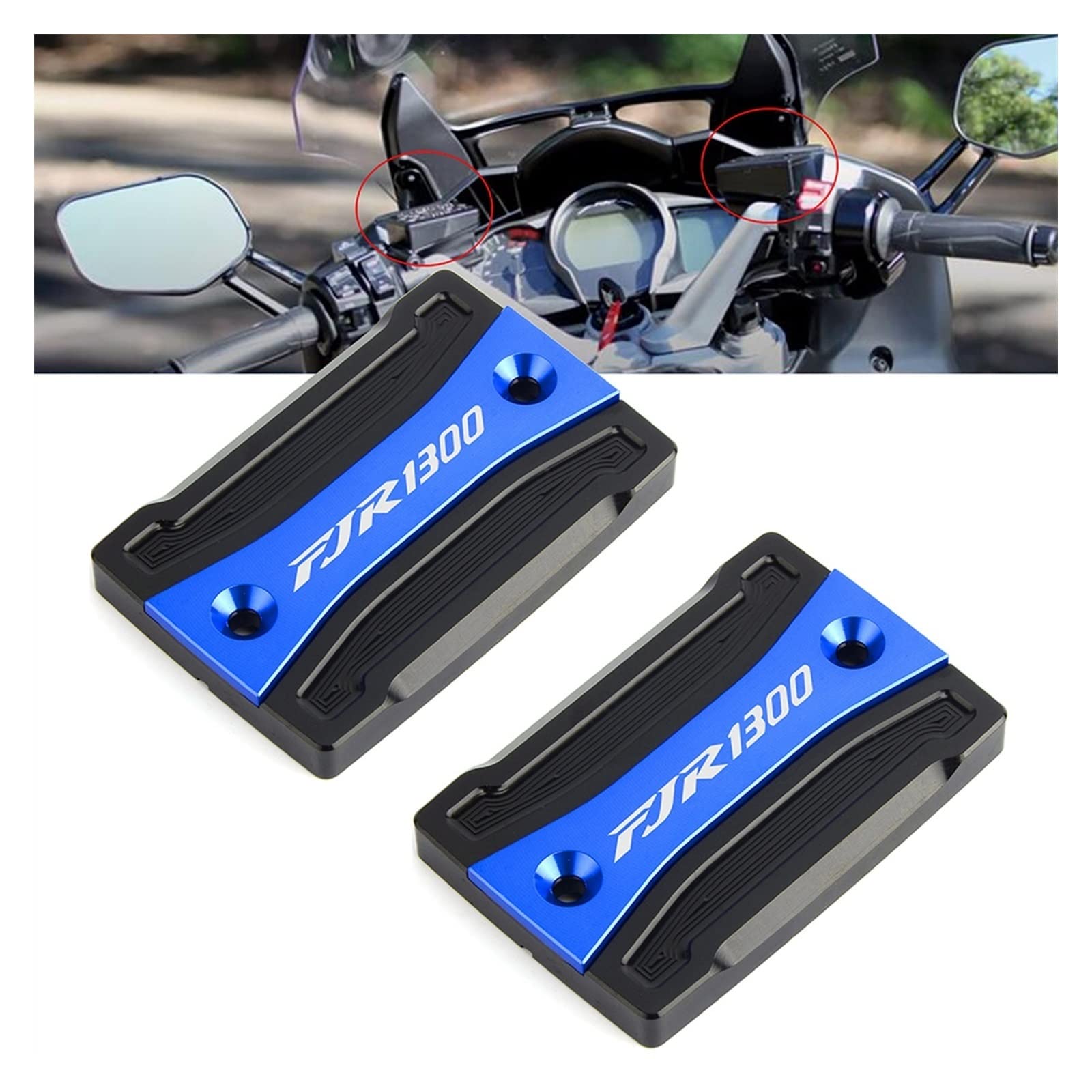 Accessori per serbatoi Per YAMAHA FJR1300 FJR 1300 Moto Di Alluminio CNC Frizione Anteriore Serbatoio Del Liquido Dei Freni Tappo Copertura(Gold)