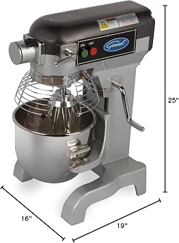 General Free-Standing All-Purpose Mixer with 10-Quart Stainless-Steel Bowl