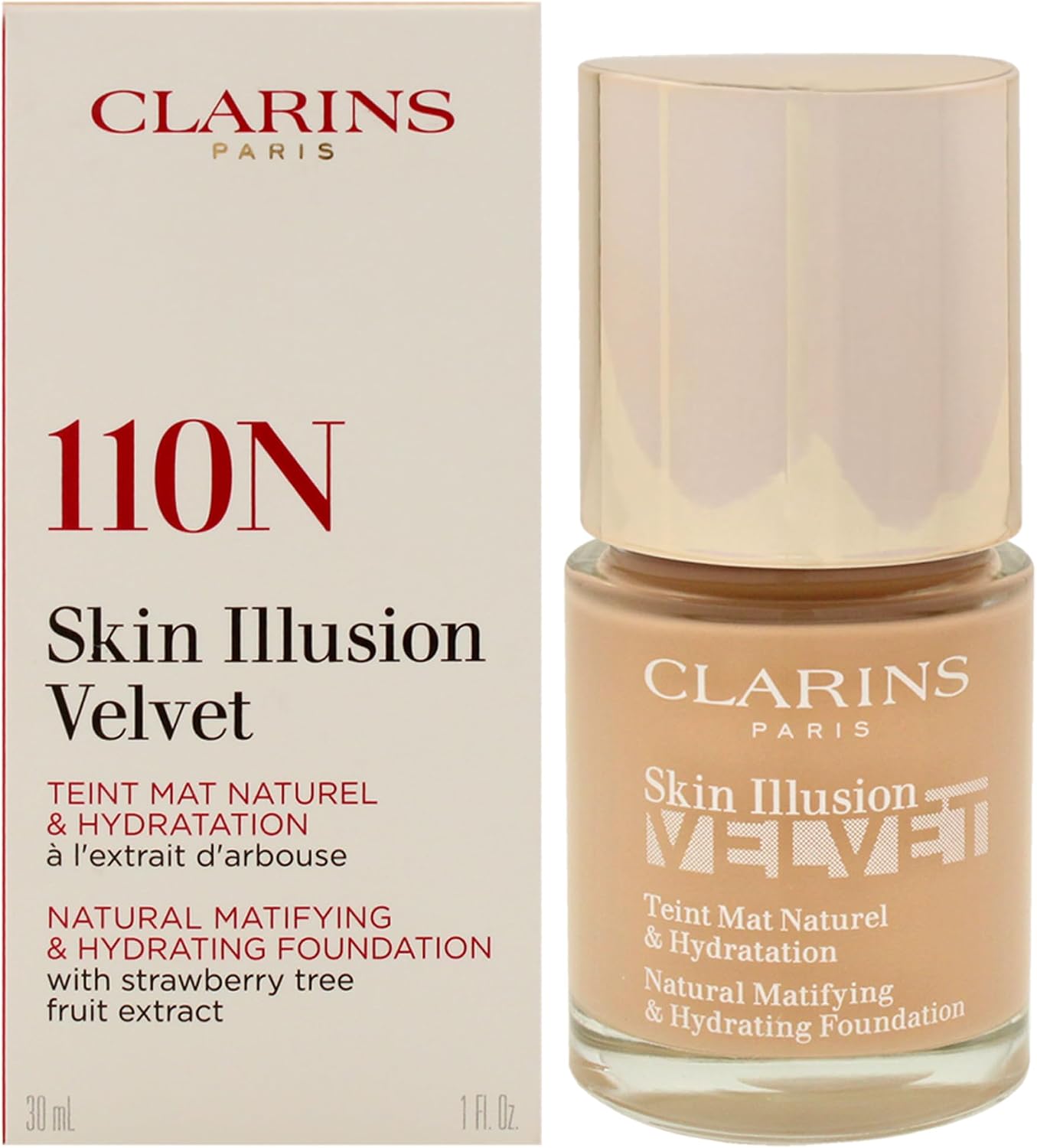 Clarins Skin Illusion Velvet 110 Matlaştırıcı Fondöten 30 ml