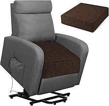 Recliner Cushions for Elderly 20"x20"x5" Extra Large Seat Cushion for Couch Armchair Wicker Chairs Square Chair Cushions with Non-Slip Backing and Textured Washable Cover Coffee