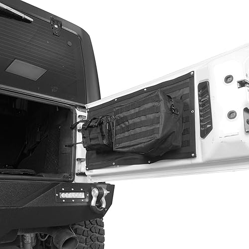 Miniatura 3 de Hooke Road Wrangler - Bolsas de almacenamiento para puerta trasera, kit organizador de carga para Jeep JK Wrangler y Unlimited 2007-2018
