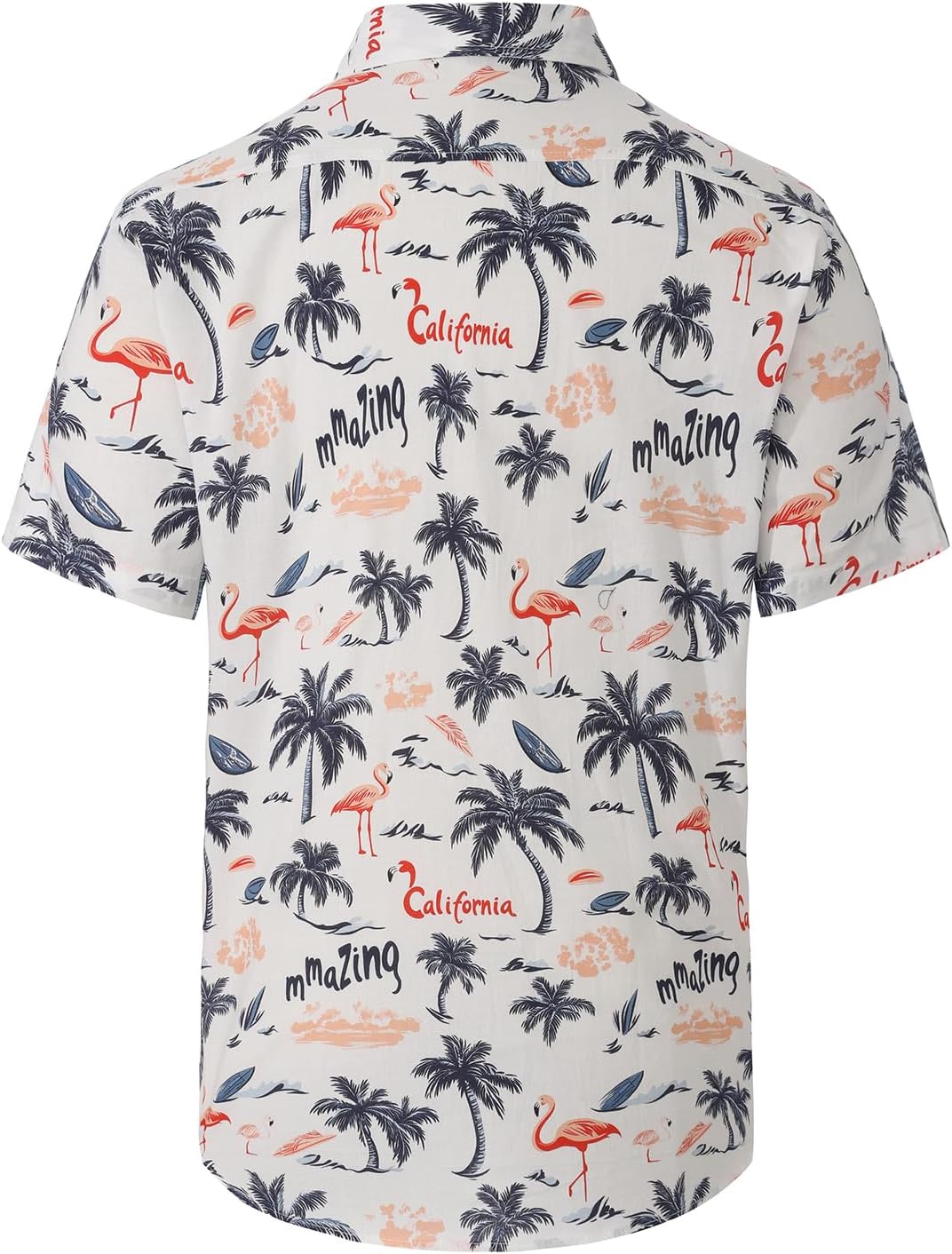 MCULIVOD Men's Printing Short Sleeve Casual Button Down Shirt,Hawaiian Tropical Fruit Pineapple Shirts