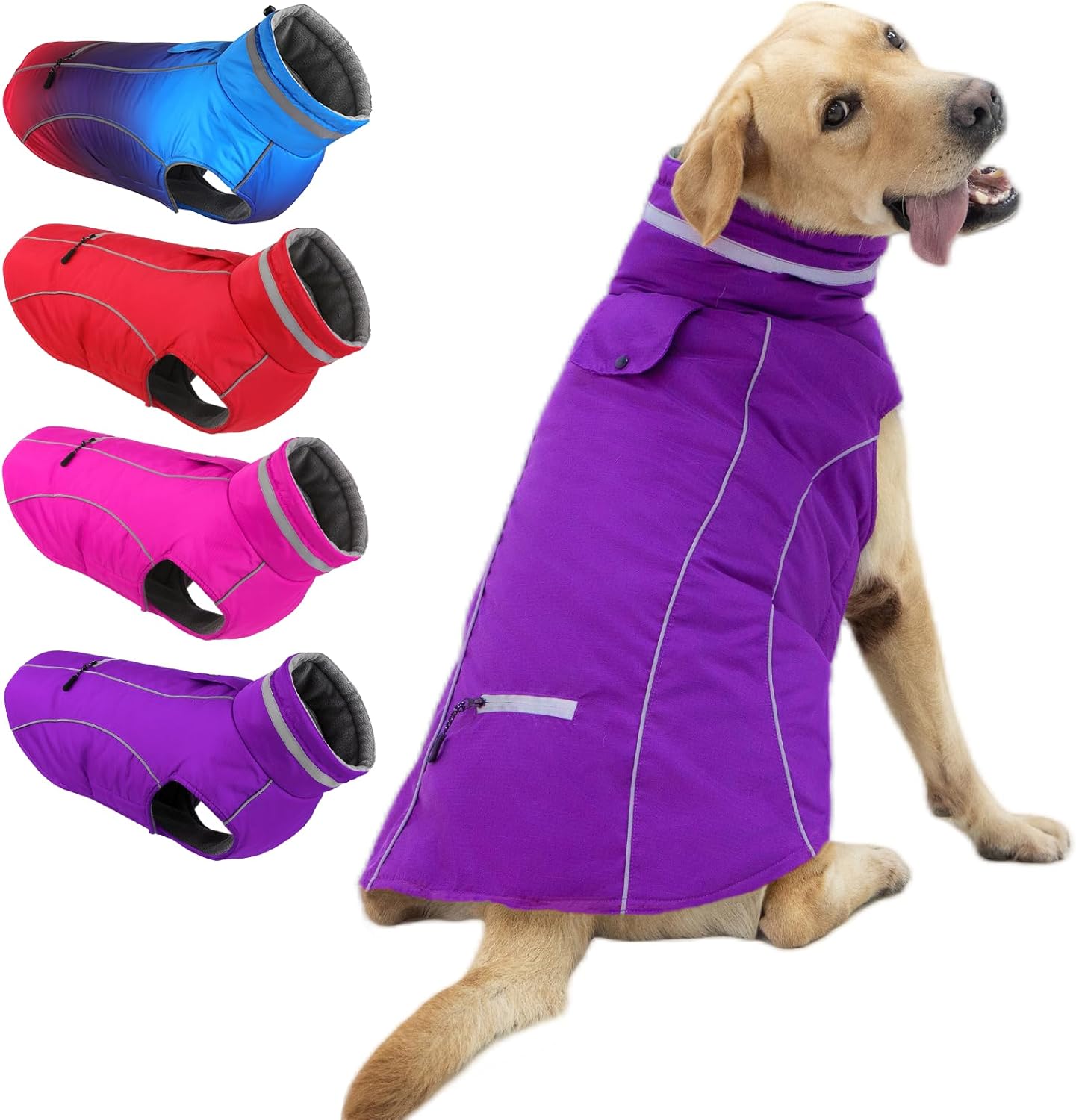 Doglay Dog Coats, Waterproof Dog Jacket with Pocket