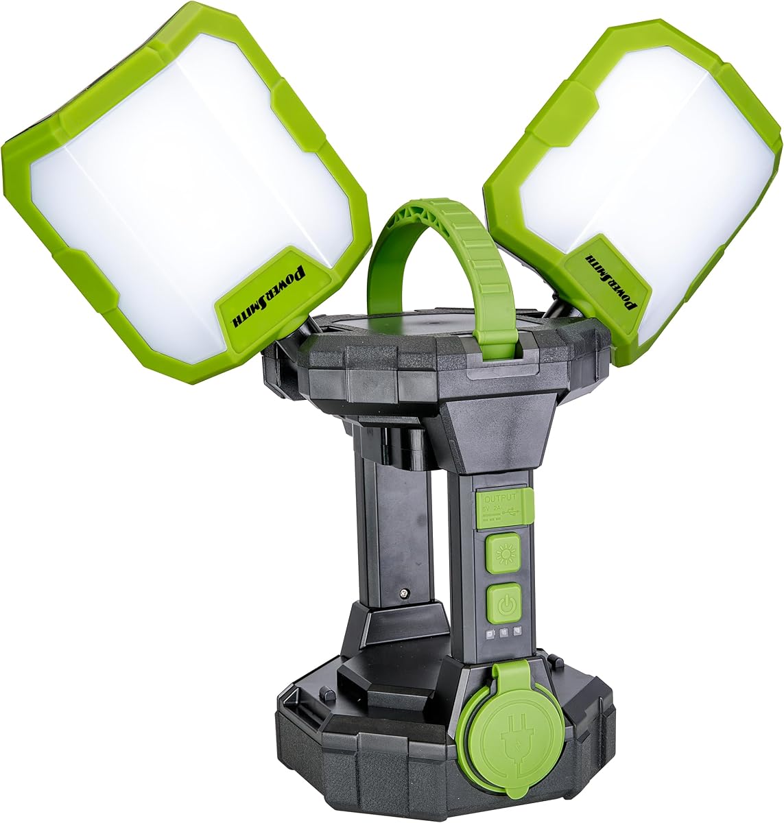 Cordless Jobsite Light 5000 Lumen Use Your Power Tool Battery/Extension Cord, Compatible with DeWalt, Milwaukee, Makita, Bosch Light ONLY (Adaptor, Battery Sold Separately) PVLP50A-C