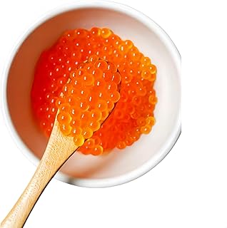 QIXINLIZY Russian Style Red Salmon Roe Caviar 3.7 oz/105g, Premium Brined Fish Roe, Gourmet Appetizer & Elegant Gift