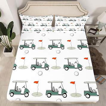 Feelyou Golf Sheets 3Pcs Twin Size Kids Boys Girls