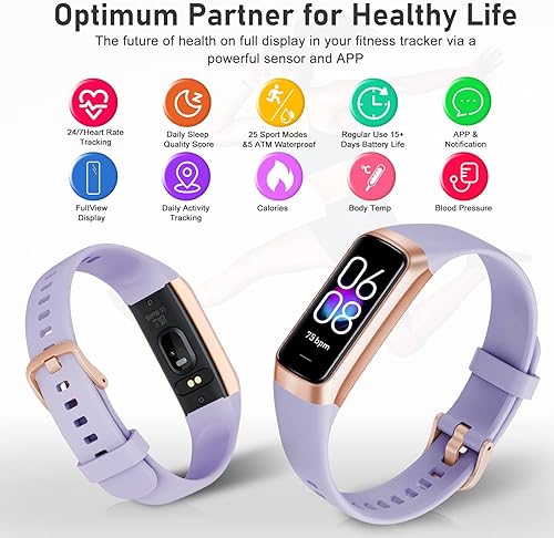 Miniatura 4 de Rastreador de actividad física con contador de pasoscaloríascronómetro, rastreador de actividad, monitor de salud con monitor de frecuencia