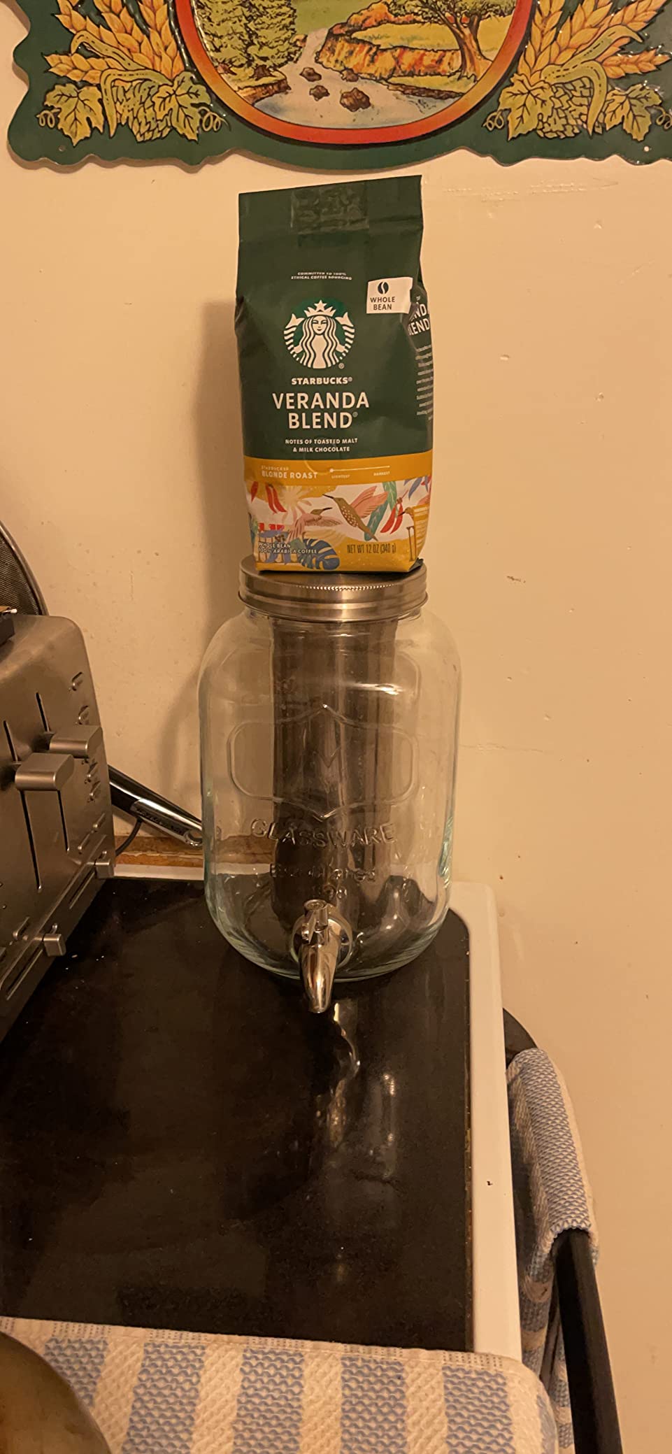 11/mo Finance 1 Gallon Cold Brew Coffee Maker with EXTRATHICK Glass