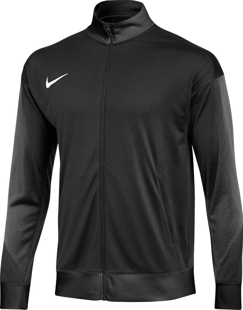 nike track jacket mens black