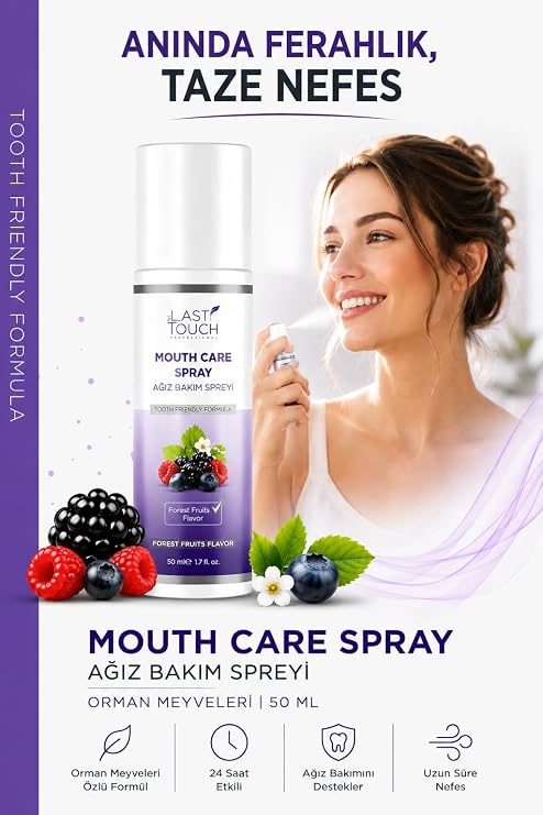 Nefes Tazeleyici, Ağız Kokusu Önleyici Sprey 50 ML (Orman Meyveleri)